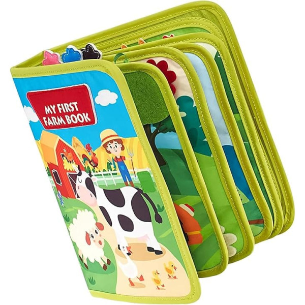 Generisch Reise Beschäftigungsbuch - Bauernhof Lernspiel für Kinder,Feinmotorik Förderung Aktivitätenbuch Für Vorschulkinder Für Unterwegs Und Zuhause