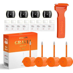 4-Pack CYCLAMI TPU Bicycle Inner Tubes 700×18-32C/32-47C/MTB29''1.9-2.5 Bicycle Inner Tubes with Presta Valve 45/65/85mm for Road Bike, Gravel Bike & Mountain Bike