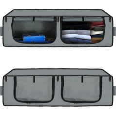 CISSIYOG Camping Kitchen, Camper Wall Cabinet, 36 Inch Zip Top Head, Soft Sided Storage Cabinet, Outdoor Camping Kitchen, Foldable and Adjustable, Suitable for Daily Use When Camping