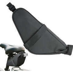 Generisch Bike Saddle Bag - Cycling Seat Pack | Bike Front Pouch | Strap Mount Seat for Gravel Dirt Cycling Adventures Both Men & Women Used