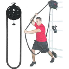 Widerstandstrainer Für Das Heim-Fitnessstudio, Endlosseiltrainer, Seilzugsystem Mit Einstellbarem Widerstand – for Muskelausdauer, 400 cm Langes Premium-Nylonseil, Bauchmuskeltrainer