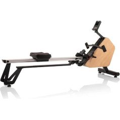 HAMMER RowTech NorsK Rowing Machine, Elegant Wood Design, 20 Programmes, Innovative Rowing Handle