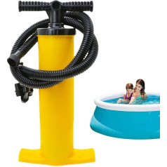 Generic Hand Air Pump: Reusable Hand Pump Heavy Duty 4L Portable High Pressure Tool Yellow Pump Bed Inflation