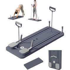 Rantizon Ab Roller Board - Pilates Board Full Body Workout Trainer with Automatic Rebound - Ideal for Core Strength and Abdominal Training - Durable Pilates Board for Men and Women, Home and