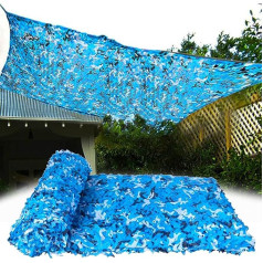 Camouflage Net Camouflage Net German Army 2 x 8 m 3 x 4 m 4 x 4 m 4 x 8 m 5 x 7 m Blue Sun Protection Camouflage Net for Decoration, Hunting, Camping, Shooting, Car Cover, Camping (Size: 5 x 8 m)