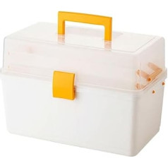 Kleine Tackle Box mit 2 Fächern, Hardware-Organizer, Tragbare Mehrzweck-Aufbewahrungsbox für Snacks, Schrauben, Muttern, Köderkoffer A