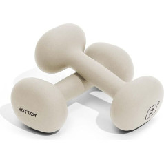 YOTTOY Weights Dumbbells Set for Women, 2-15lb Dumbbells, 2 Pieces, Non-Slip Hand Weights for Home Training, Portable Strength Training, Neoprene Dumbbells