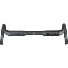 Deda Elementi Superzero Gravel Alloy Handlebar Polished on Black (PoB) 42cm