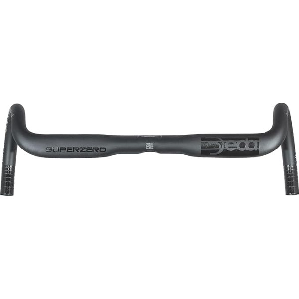 Deda Elementi Superzero Gravel Alloy Handlebar Polished on Black (PoB) 42cm