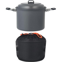 Camping-Kochtöpfe aus hartem Aluminium, multifunktionales Camping-Kochgeschirr, leicht, Picknick, Suppe, großes Fassungsvermögen