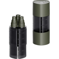 BlissfulAbode 3-teiliges tragbares Gewürzstreuer-Set mit abgestufter Skala, 3 x 100 ml, Grün