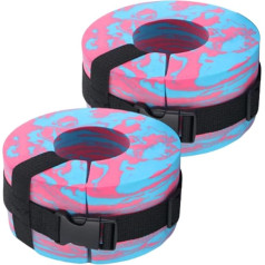 Water Aerobics Ankle Weights, Fitness Workout Water Aerobics Swimming Aid, Adjustable Straps for Ankles and Arms for Athletes and Adults