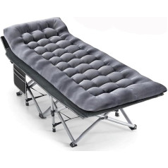 Foldable Camping Bed for Adults, Portable Outdoor Bed, Heavy Duty Sleeping Beds for Camp with Pillow and Carry Bag, for Home