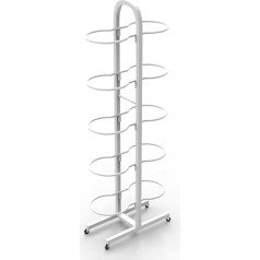 Rolling Yoga Ball Storage Rack - Platzsparende Orga für Fitnessräume, Fitnessstudios und Studios - Kommerzieller Mini-Gymnastikballhalter für effiziente Aufbewahrung und einfachen Zugriff