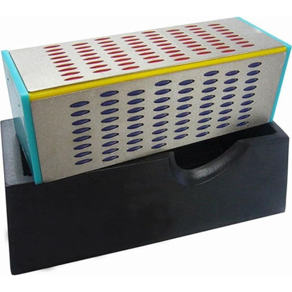 BESPORTBLE Diamond sharpening block, extra hard, durable knife sharpener for cutlery and kitchen knives, colourful design, robust and versatile