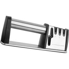 Ergonomischer Messerschärfer Handwerkzeug für Küche für Scheren und Messer Langlebig und Einfach zu Bedienen für Gleichmäßiges Schärfen und Pflege der Klingen