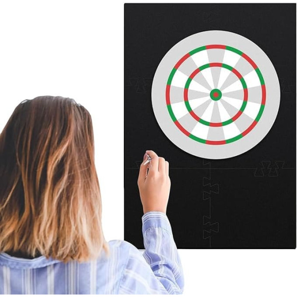 Spleißbarer Dartscheiben-Schild, EVA-Wandumrandung, schützende Polsterung für Spitzen und Wände, Sicherheitsabdeckung für Standard-Dartscheiben, Indoor-Spiele, Unterhaltungsraum, Freizeitsportzubehör