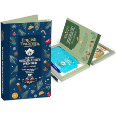 ETS Tea Gift Tea Poetry Little Christmas Miracle Organic Tea Gift Set with 2 Varieties for Advent, Santa Claus & Secret Santa