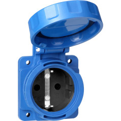 Paneļa kontaktligzda 2P+Z (Schuko), 16A, 230 VAC, IP68