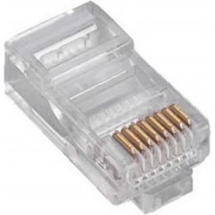 Rj45 cat.5e universāls vadu/līniju savienotājs 8p8c 100gab