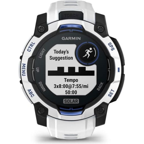 Garmin Viedpulkstenis instinct 3 45mm saules baltā akmens
