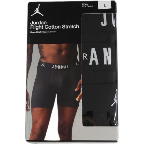 Ērtas vīriešu bokseru biksītes Jordan Boxers 3-pack Black - JM0622-023 / M