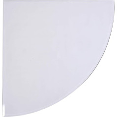 FIREFIX 1955/1 Glass Base Plate (Heat Protection Oven), Circular Cut-Out Base Plate (1,000 x 1,000 mm), 8 mm Thick Clear Glass (Safety Glass ESG) with Facet Cut (20 mm, Circumferential)
