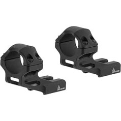 UTG Offset Picatinny Rings ACCU-SYNC 1 Inch High Profile 37 mm Offset Picatinny Rings, Black, One Size, AIR122S