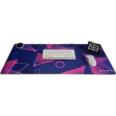Gaming Desk Pad - Outstanding Design, Better Mouse Accuracy and More Comfort - Neon Collection Desk Pad for Gaming
