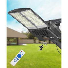 JAYNLT Y-9000 W Solar Street Lights for Outdoors, 6500 K LED Spotlight Outdoor for Commercial, IP67 Waterproof Solar Safety Floodlights with Motion Sensor for Yard, Farm, Driveways