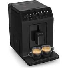 Krups EA897B Evidence ECOdesign Fully Automatic Espresso & Cappuccino Function, Quattro Force Technology, One-Touch Cups with Milk, 8 Presets, Milk System, 1450 W
