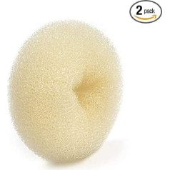 Hair Doughnut Bun Maker Blonde, Ring Style Bun, Chignon Hair Increase Doughnut Shaper for Thick and Long Hair (XX-Large, 5.5 Inches/Beige)