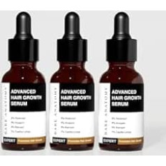 Bare Anatomy Advanced Hair Growth Serum, 3% Redensyl + 4% Anagain + 3% Baicapil + 1% Capilia Longa, Rosemary, Biotin & Rice Extract, Hair Growth & Hair Fall Control Serum for Women and Men, Pack of 3
