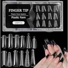 Kunstnägel aus Polyester-Gel für Maniküre und Nagelkunst, doppelte Form