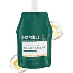 Polypeptide Keratin Moisturising Smoothing Cream for Repair of Hair Damage, Polypeptide Keratin Regeneration Cream for Dry and Damaged Hair