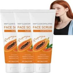 Gesichtspeeling Papaya Tiefenreinigung, Papaya aufhellendes Gesichtspeeling, Papayas aufhellende Peelings, Papayas Face Sc/Rub, feuchtigkeitsspendende Gesichtspeelings, alle Hauttypen (3pcs)