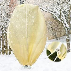Winter Plant Protection, 250 x 360 cm, Extra Large Size Winter Protection for Plants, with Zip Drawstring, Tear-Resistant, Reusable, Frost Protection, Plant Protection, Winter for Olive Tree, Palm
