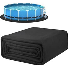 AboveGround Pool Liner Pad, 305/366 cm Round Pool Floor Cloth, Swimming Pool Protection Pad, Swimming Pool Floor Cloth, Puncture Proof Pool Mat, Tarpaulin for Underpool Padding