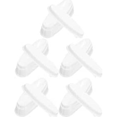 Beavorty Pack of 5 French Dip Powder Nail Dip Containers Nail Art Storage Box Reusable for Short and Long Nails Nail Modelling Tool