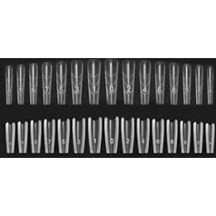 Nail Shapes for Extension, Nail Forms Set, 240 Pieces, Transparent Nail Extensions for French Tip Manicure, for Professionals, Beginners, Women, Girlfriend, Home Salon and Daily Use