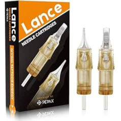 Tattoo Cartridge Needles – Pack of 20 1007CML Professional Tattoo Needles Disposable Standard Curved Magnum Tattoo Accessories for Tattoo Machines