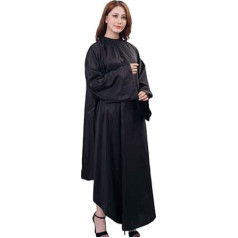 Haircut Cape, Hairdressing Cape, Haircut Cloth, Hairdresser Cutting, Salon Hairdresser Cape, Adjustable Closure, Professional Barber Dress, Suitable for Adults, Black, B, 2 Pieces