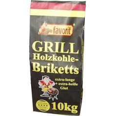 Favorit 4321732 10 kg Charcoal Briquettes - Multi-Colour
