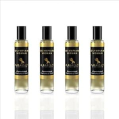 Arabian Opulence FR226 OLYMPIAN WOMAN Roll-On Perfume Oil, Concentrated Fragrance Body Oil, Long-Lasting Oil-Based Perfume for Women, Travel Size Alcohol-Free Perfume Oil Bottle (15 ml, Pack of 4)
