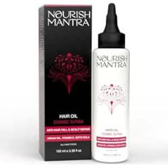 Nourish Mantra Cosmic Sutra Hair Growth Oil - 100 ml | For Women & Men | With Goddess of Vitamin E, Gotu Kola & Argan Oil | Hair Fall Control Oil | 100% Natural Oil | For All Hair Types