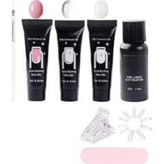 Gel zum Modellieren von Nagelverlängerungen, lange Haltbarkeit, Gel-Set und Formen zum Modellieren, für Frauen, Mütter, Bräute, professionelle Salon zu Hause, Studio und den täglichen Gebrauch