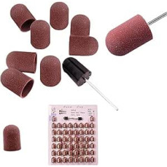 Schleifband 80# 120# Nail Art Schleifkappe Maniküre Polieren Schleifband mit Schaft Praktische Maniküre Werkzeuge