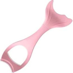 TOPBATHY Compact Eyeliner Stencil Tool Made of Silicone, Versatile Make-Up Aid for Eyelashes and Eyes, Pink for Precise Eye Makeup and Lipstick Control