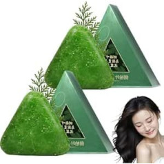 Solid Shampoo Bar, Conditioner Bar, For Hair With Plant Based Essential Oils, Calming & Strengthens Hair for Women and Men (2 Pieces)