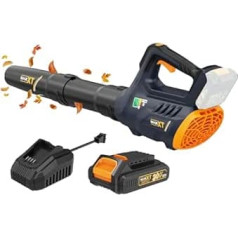 MAXXT Cordless Leaf Blower with Battery, Brushless Leaf Blower with Turbocharger